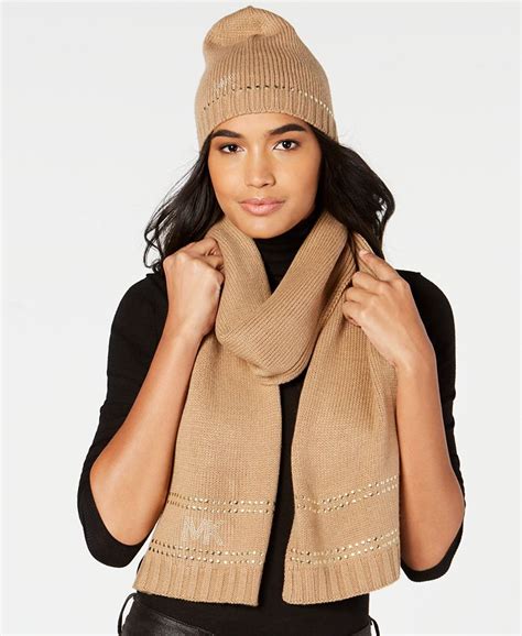 women michael kors hat and scarf|Michael Kors scarf men.